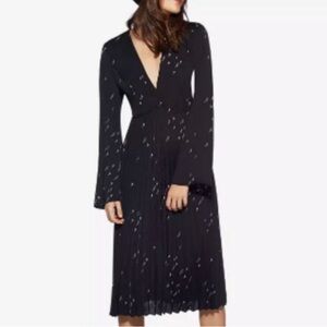 Avec Les Filles for Anthropologie lightning bolt dress with tie back, lined